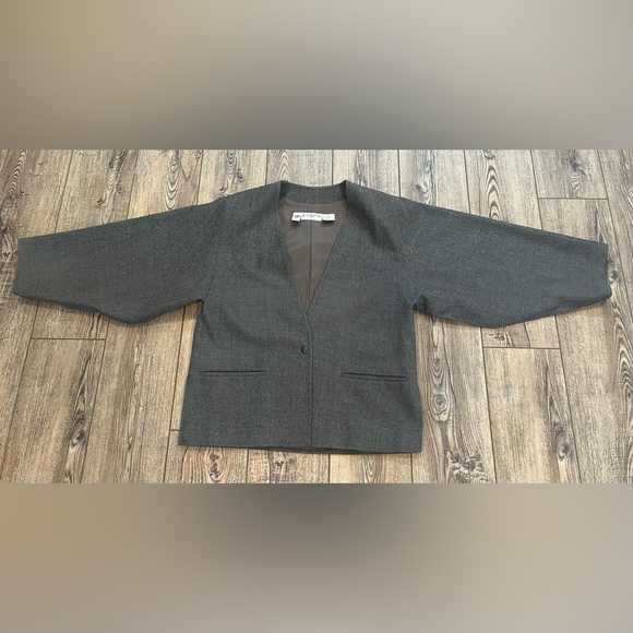 Vintage A.M. Beretta 100%Wool Blazer Coat - Paris Made in Hong Kong - Picture 4 of 11